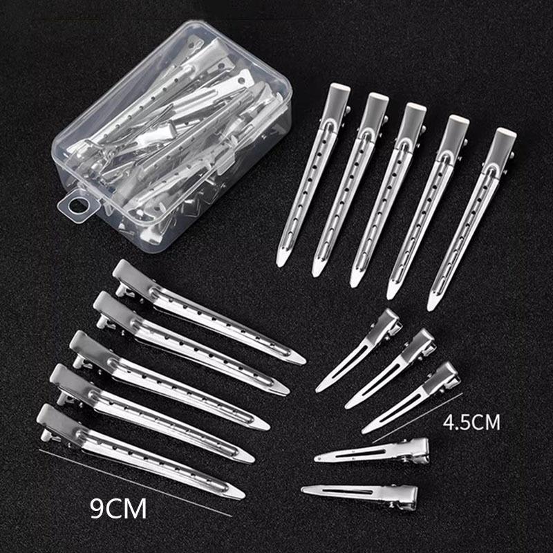 4.5 Style Hairdressing Duckbill Clip Hand Push Corrugated Clip Partition Clip Hairpin Hair Root Loose Clip Positioning Clip Hot Hair Dyeing