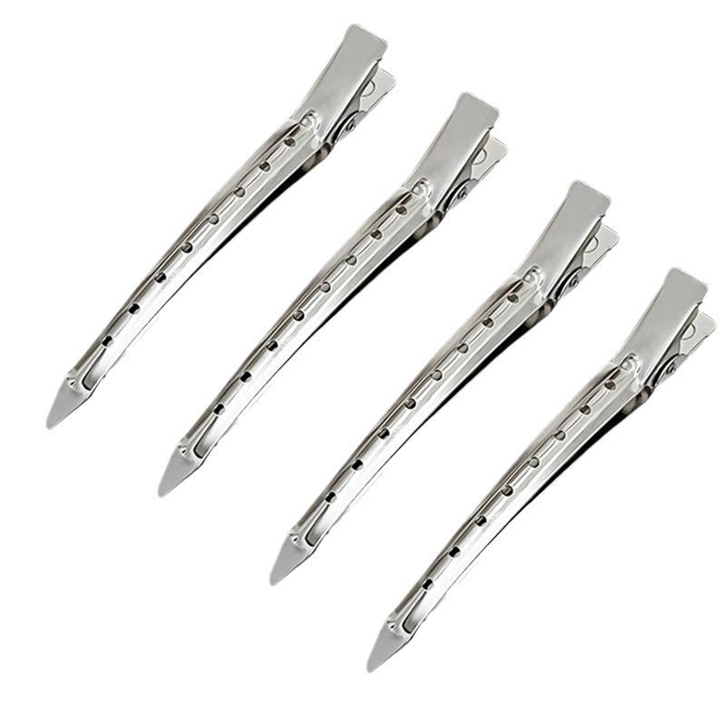 4.5 Style Hairdressing Duckbill Clip Hand Push Corrugated Clip Partition Clip Hairpin Hair Root Loose Clip Positioning Clip Hot Hair Dyeing