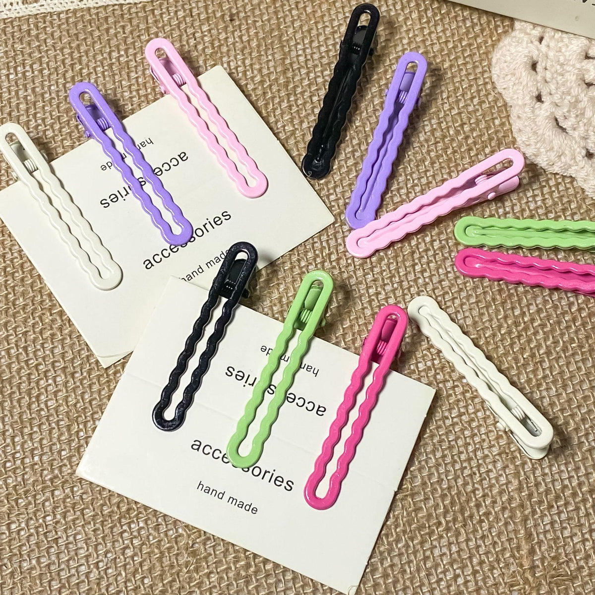 6cm Duckbill Clip Hairpin DIY Bottom Embryo Wave Clip Broken Hairpin Bangs Clip Seamless Hair Clip Does Not Hurt Hair Headdress