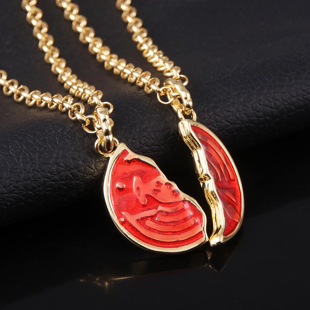 Japanese Comic Mask Knight Necklace Ooo Coin Pendant Peripheral Couple Pendant Ring Holy Blade Ring