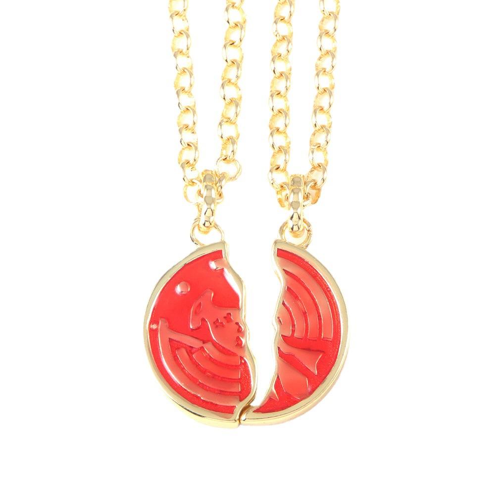 Japanese Comic Mask Knight Necklace Ooo Coin Pendant Peripheral Couple Pendant Ring Holy Blade Ring