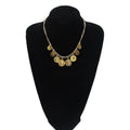 New European and American Popular Cross-Border Jewelry Fashion Simple Portrait Carving Coin Chain Necklace