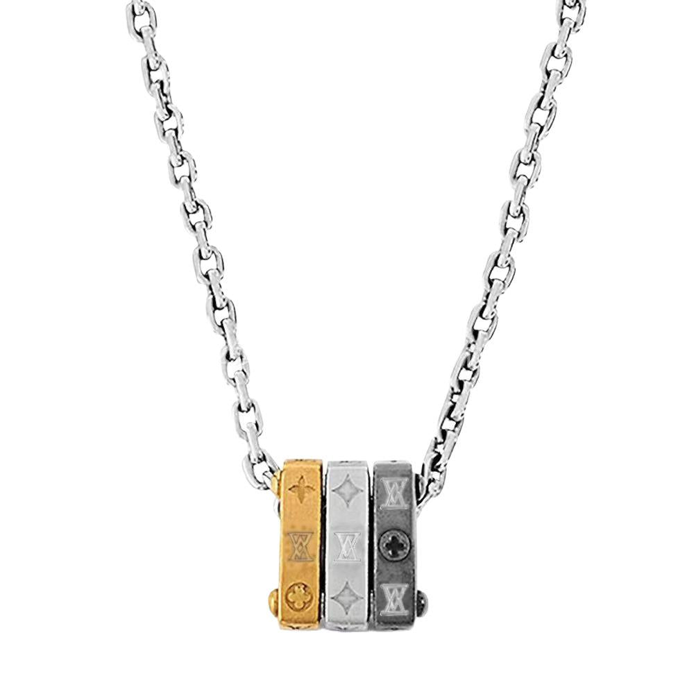 Donkey's Classic Letter Necklace L's Fashion Couple's Same Turquoise Pendant Clavicle Chain