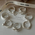 925 Sterling Silver Ring Unique Handmade Trace Niche and High Sense Ins Style Most Chic Non-Fading Accessories Wholesale