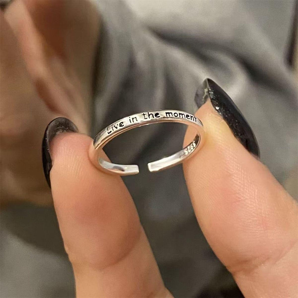 Hakunamatata Carefree Dream Come True Live in the Present Life Long Live Tail Ring Female Personality
