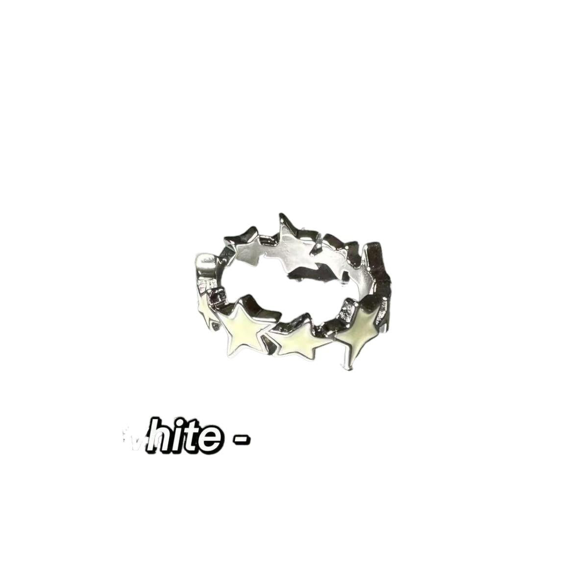 Little Red Book Dopamine Star Open Ring Cold Style Ins Niche Design High Sense Qixi