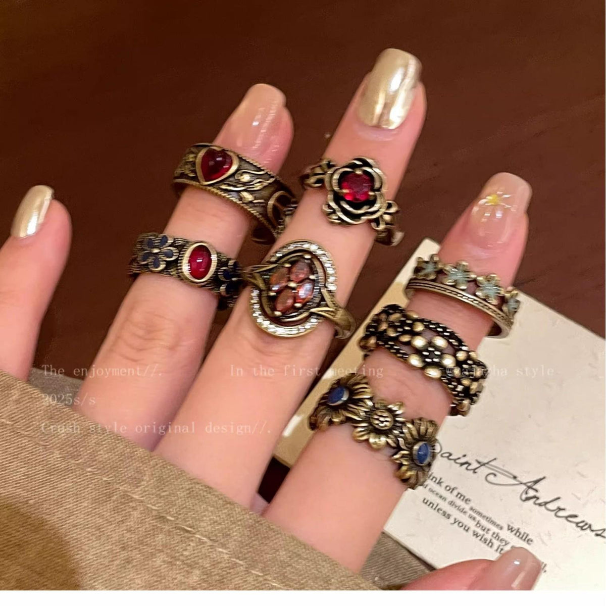 Women's Retro Retro Retro Heart Ring