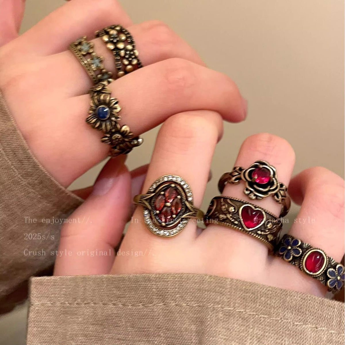 Women's Retro Retro Retro Heart Ring