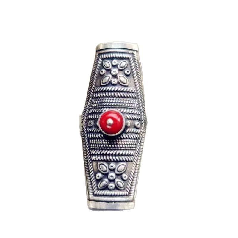 Tibetan Nepal Ring All-Match Elegant Jewelry Open Ring Ethnic Style New Retro Women's Fashion Tibetan Jewelry