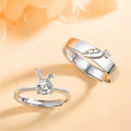 INS Trendy Eat You Radish and Rabbit Couple Ring Niche Design Simple Fashion Ol Exquisite Cute Ring
