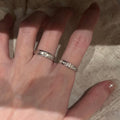Niche Design Zircon Open Ring Female Cold Wind High Sense Stacked Index Finger Ring Light Luxury Ins Style Ring