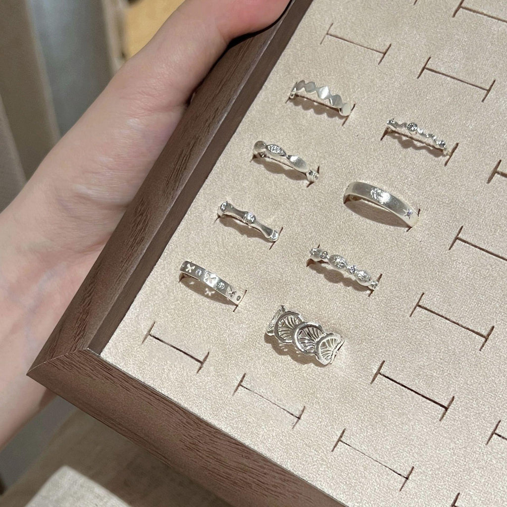 Sweet All-Match Elegant Thin Ring Stacked Ring Female Niche Design Elegant Fashion Open Ring Index Finger Ring Fashion