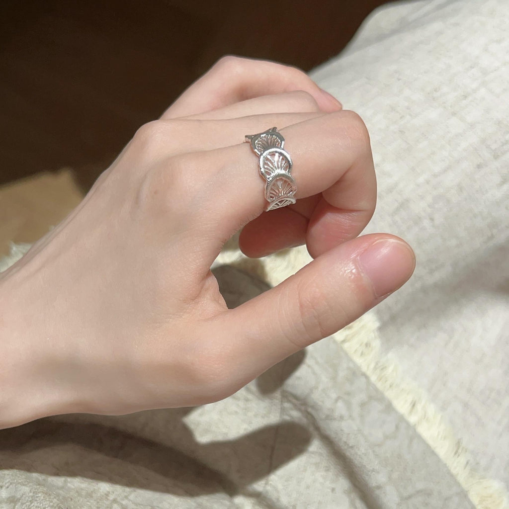 Sweet All-Match Elegant Thin Ring Stacked Ring Female Niche Design Elegant Fashion Open Ring Index Finger Ring Fashion