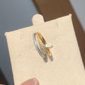Baoman Fine Frosted Starry Shining Ring Female Ins Niche High-Grade Index Ring Pair Ring Plain Ring Tail Ring