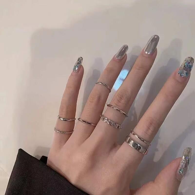 Blind Box Ring Ins Student Adjustable Cheap Ring a Few Cents Punk Retro Ring
