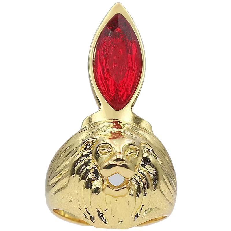 Leo Ultraman Ace Shaper Lion Pupil Cartoon Leo Ring Men's Korean-Style Fashion Personality