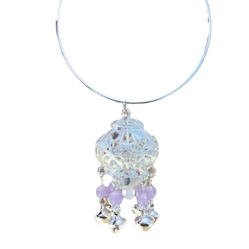 National Style Luminous Palace Lamp Bracelet Female Ancient Style Tassel Jewelry Bracelet Metal Hanfu High-Grade Bracelet Bracelet Bracelet