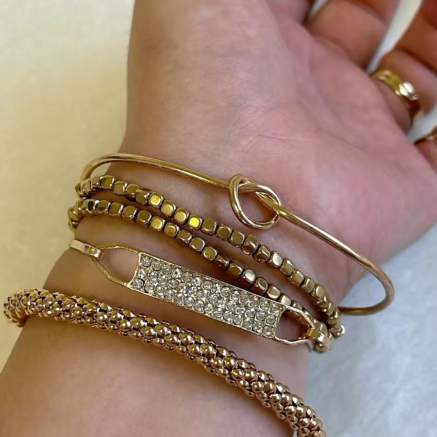 Vintage Vintage Bracelet Set Fashionable All-Match Wide-Brimmed Bracelet Stacked High-Grade Spring and Summer New All-Match Bracelet