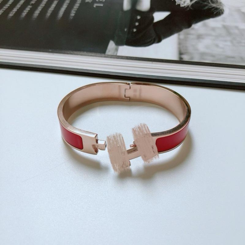 AIMA High Version H Letter Bracelet High Version Enamel Color Pig Nose Black Warrior Classic Jewelry Couple Bracelet