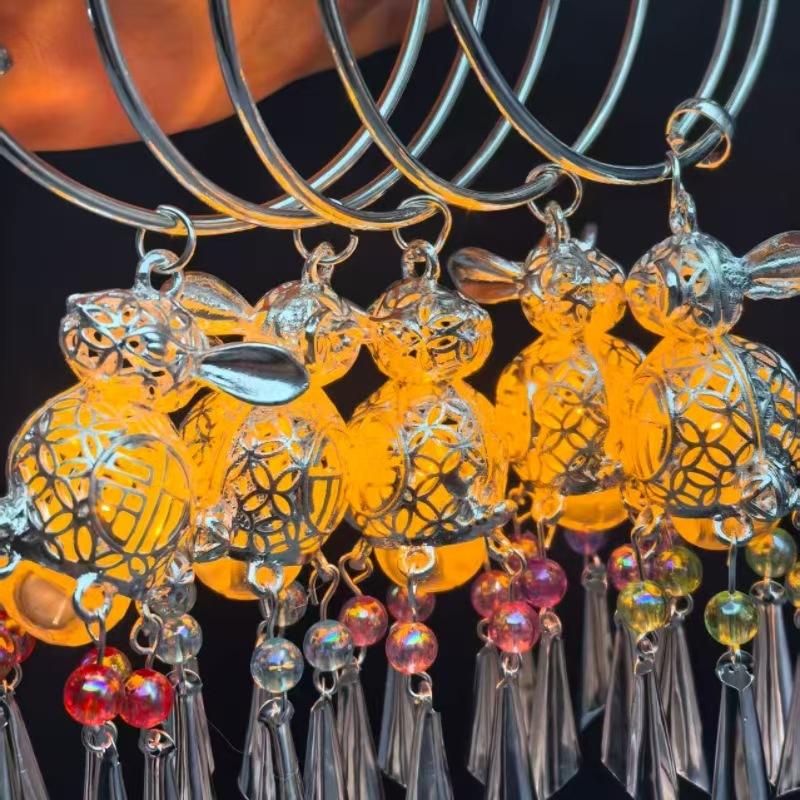 National Style Luminous Bracelet Ancient Style Tassel Lantern Bracelet Court Jewelry Bracelet Bracelet Scenic Spot All-Match Hanfu Accessories
