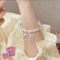 Silver Safety Lock Lucky Bracelet for Women, High-Grade Sense Safety Lock Xiangyun Niche All-Match Decoration for Girlfriend