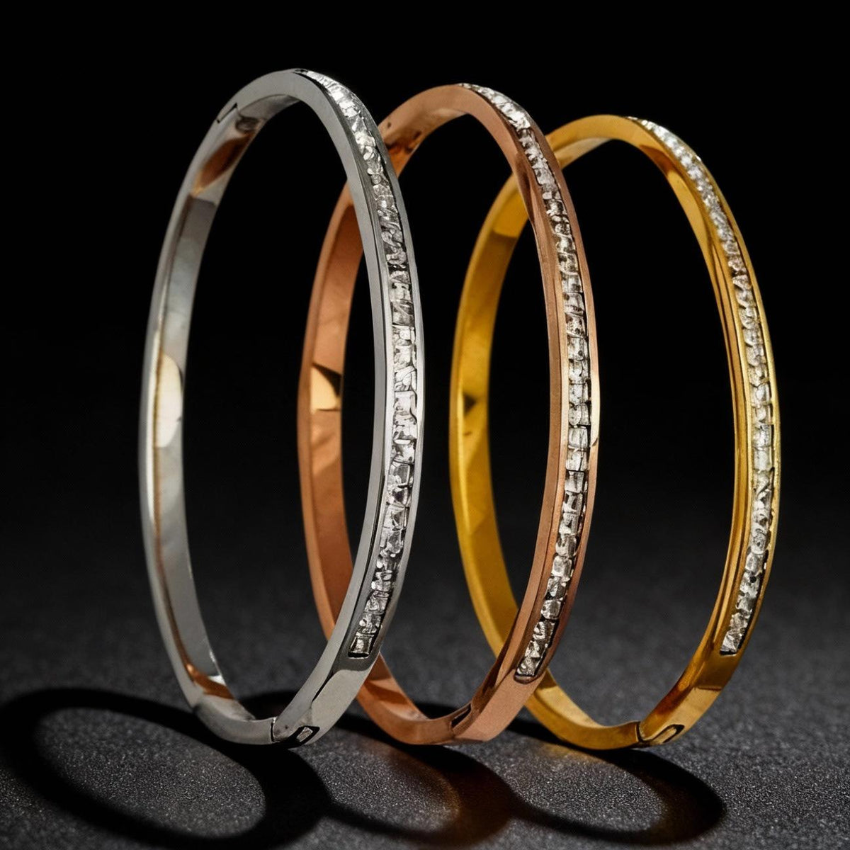 Stainless Steel Bracelet Girls Non-Fading Bracelet Diamond Jewelry Niche Design Sense All-Match Titanium Steel Bracelet Wholesale