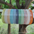Inner Diameter 62 Jingle Bracelet Glass Imitation Jade Bracelet Fine Bracelet Forbidden Step Ring Forbidden Step Ring Hanfu Accessories Bracelet Wholesale