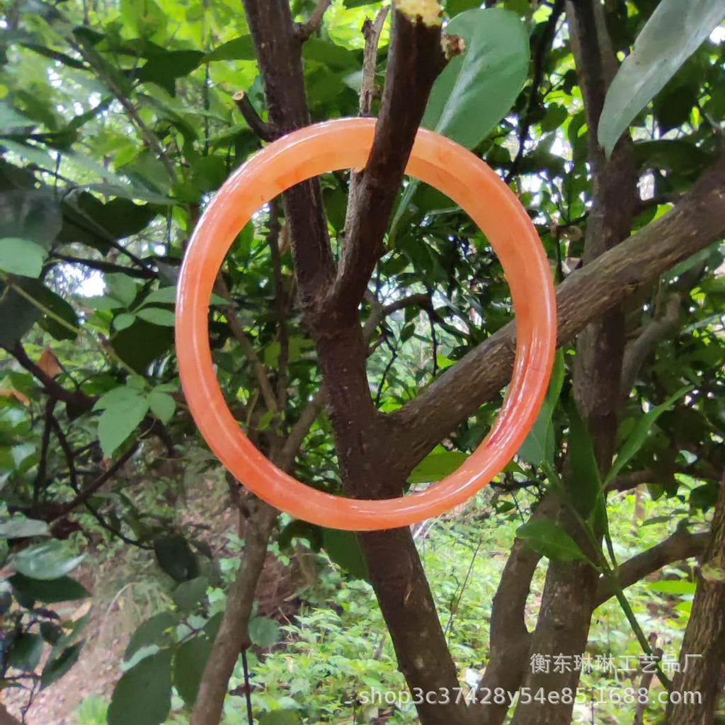 Inner Diameter 62 Jingle Bracelet Glass Imitation Jade Bracelet Fine Bracelet Forbidden Step Ring Forbidden Step Ring Hanfu Accessories Bracelet Wholesale