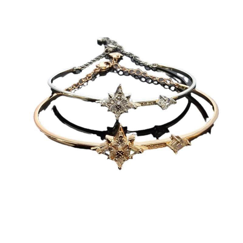 Shijia 1:1 High Version Eight Awn Star Bracelet Romantic Star Element Bracelet Hexagonal Star Bracelet 520 Gift