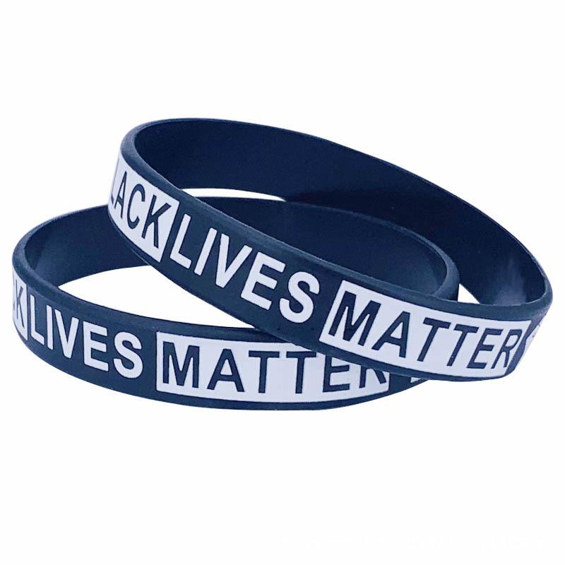 BlackLivesMatter Silicone Bracelet American Printing Monochrome Black and White Bracelet Custom Bracelet Wrist