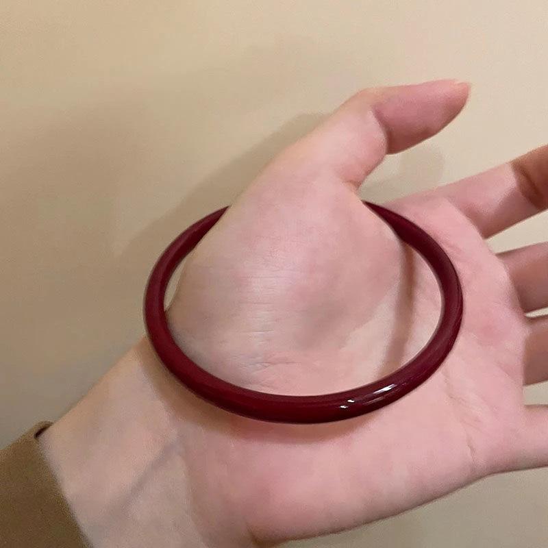 Step by Step Glass Imitation Jade Jingle Bracelet Thorn Rose Ancient Style Accessories Forbidden Step Little Red Book Girlfriends Same Bracelet