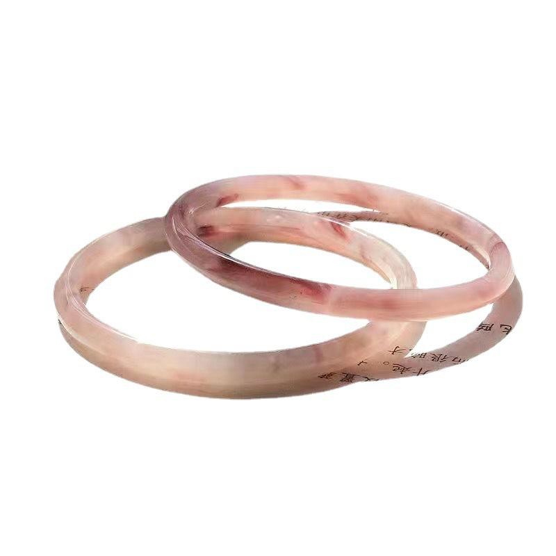 Step by Step Glass Imitation Jade Jingle Bracelet Thorn Rose Ancient Style Accessories Forbidden Step Little Red Book Girlfriends Same Bracelet