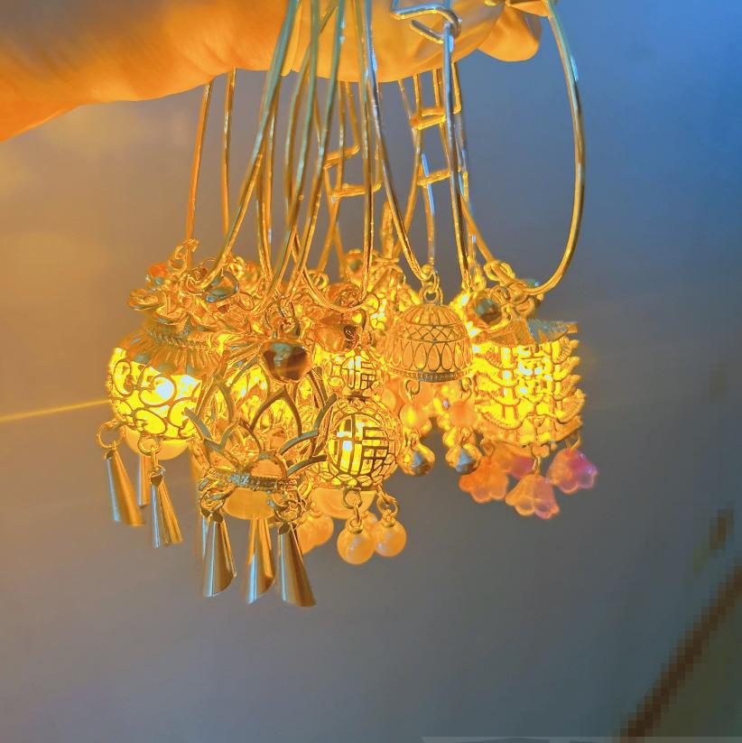 Palace Lamp Luminous Bracelet Ancient Style Bracelet Hanfu Accessories Bracelet Pendant High-Grade Hair Accessories Headdress Jewelry Bracelet