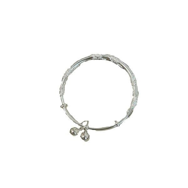 Blooming Flowers like Brocade Silver Bracelet Solid Filigree Lark Feather Push-Pull Bracelet Non-Fading Valentine's Day Gift for Girlfriend