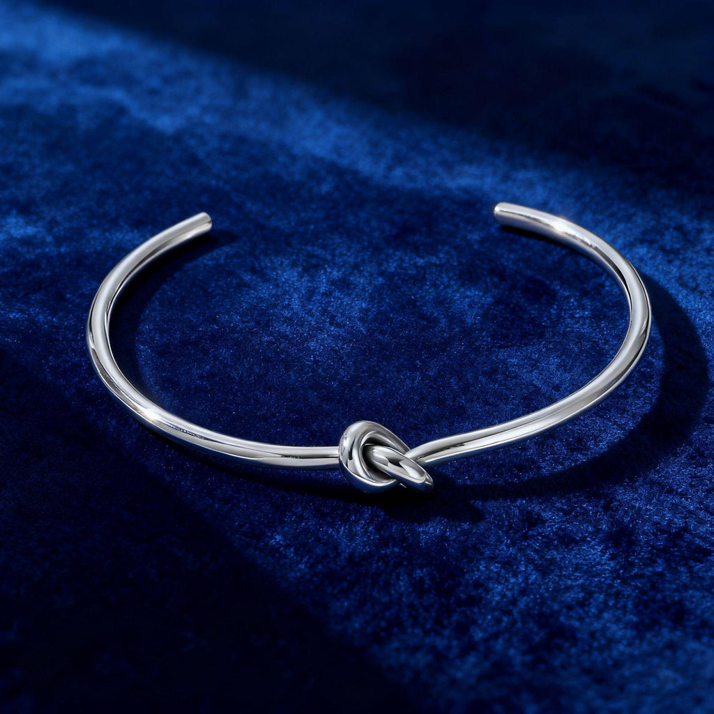 SOURCE Manufacturer Men's and Women's Open Bracelet Thick Knotted Stainless Steel Ins Style Plated 18K Gold Titanium Steel Bracelet