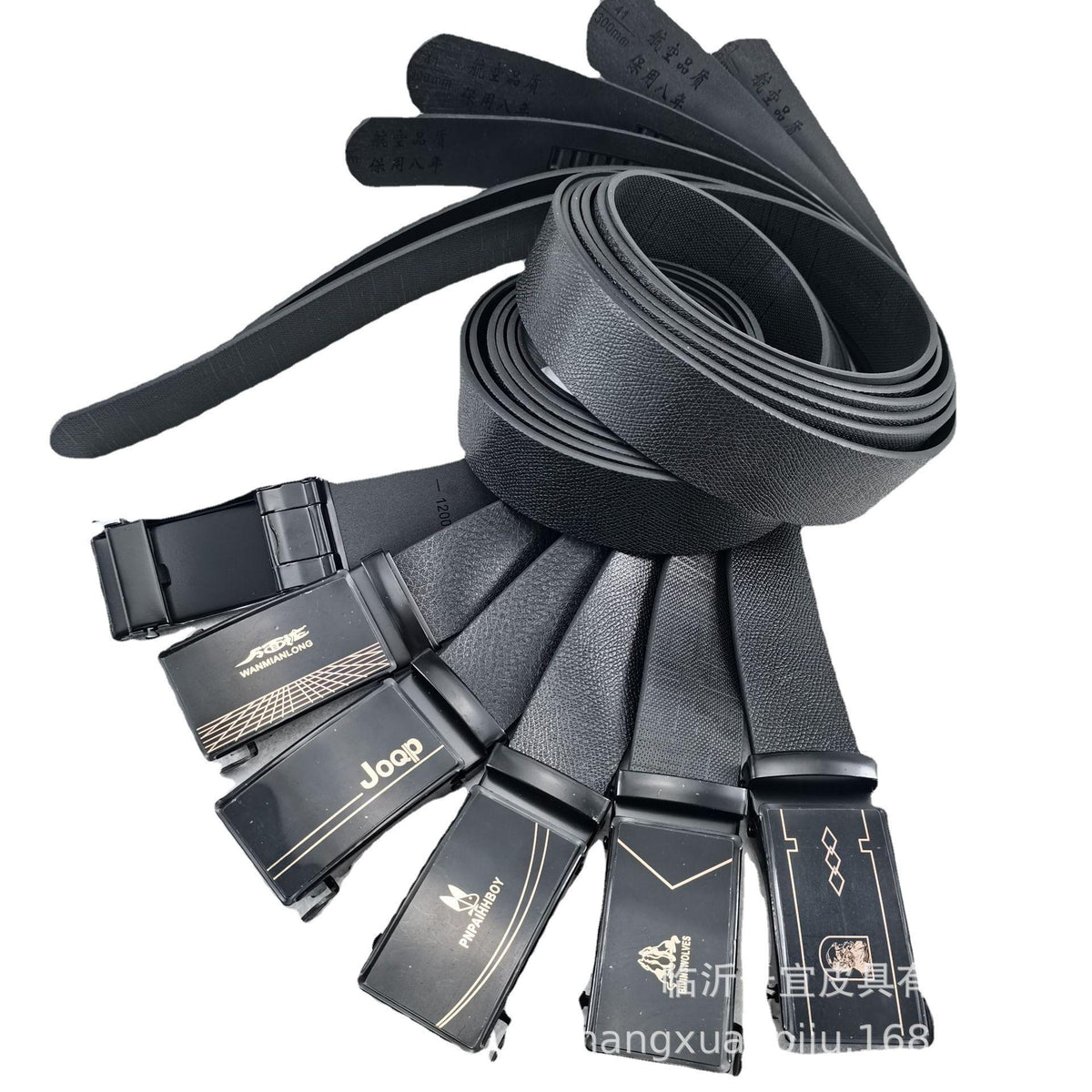 Factory Wholesale Men's Belt Aviation Belt Beef Tendon Belt Is Better than Cowhide Night Market Stall Supply Automatic Buckle