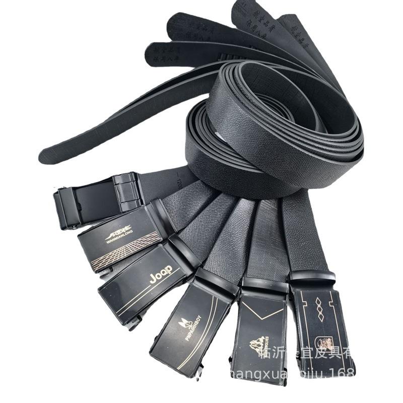 Factory Wholesale Men's Belt Aviation Belt Beef Tendon Belt Is Better than Cowhide Night Market Stall Supply Automatic Buckle
