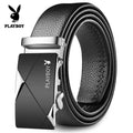 Wholesale Playboy Belt Men's Automatic Buckle Belt Business Soft Leather Pants Belt Men's High-End Pants Belt