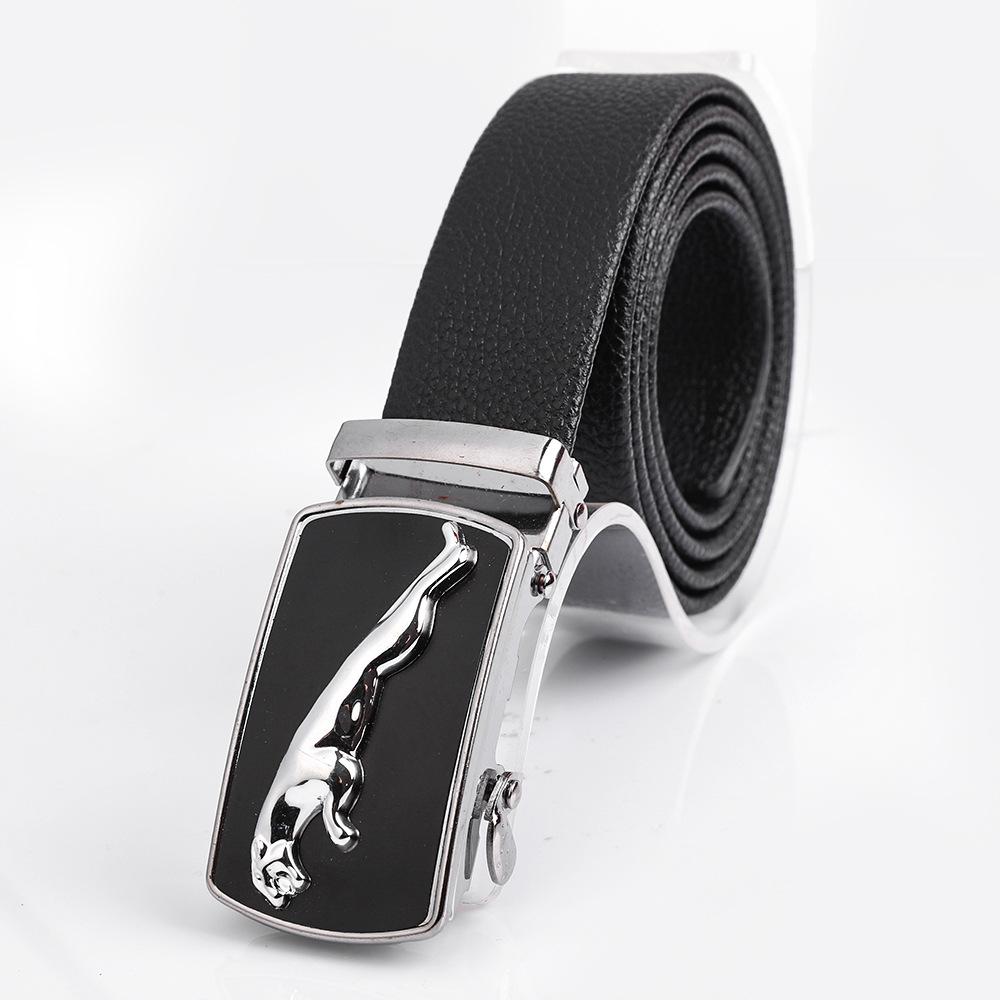 Men's Business Casual Belt Fashion Leopard Automatic Buckle Belt Fast Hand TikTok Live Gift Pants Belt Wholesale