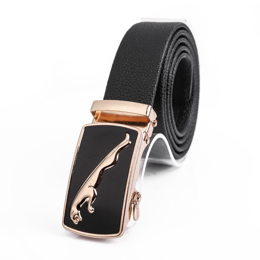 Men's Business Casual Belt Fashion Leopard Automatic Buckle Belt Fast Hand TikTok Live Gift Pants Belt Wholesale