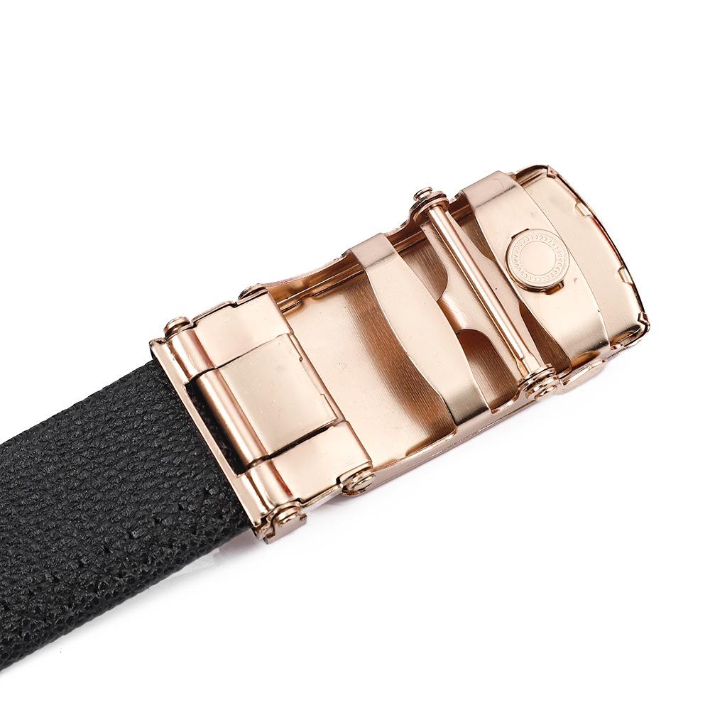 Men's Business Casual Belt Fashion Leopard Automatic Buckle Belt Fast Hand TikTok Live Gift Pants Belt Wholesale