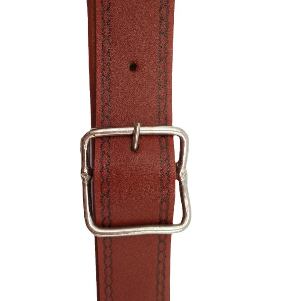 Factory Spot Wholesale Electrician Cowhide Belt Lengthened Middle-Aged and Elderly Belt Electrician Cowhide Belt