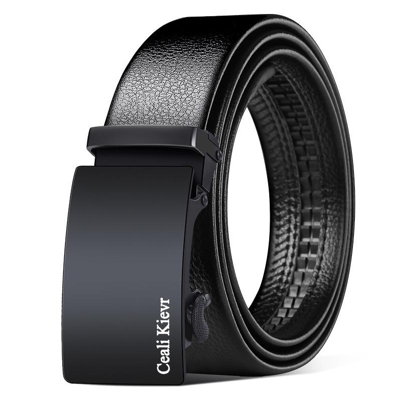 Ceali Kievr Men's Belt Frosted Automatic Buckle Kangaroo Belt Imitation Cowhide Live Hot Wholesale Delivery