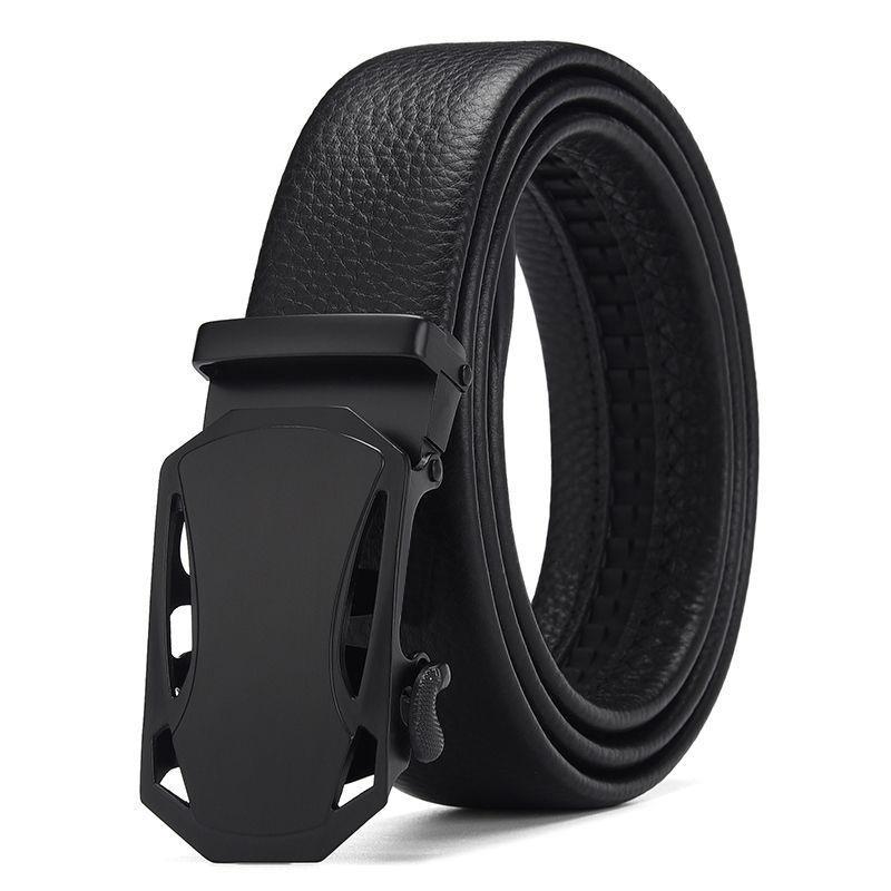 Ceali Kievr Men's Belt Automatic Buckle Kangaroo Belt Pants Belt TikTok Fast Hand Online Popular
