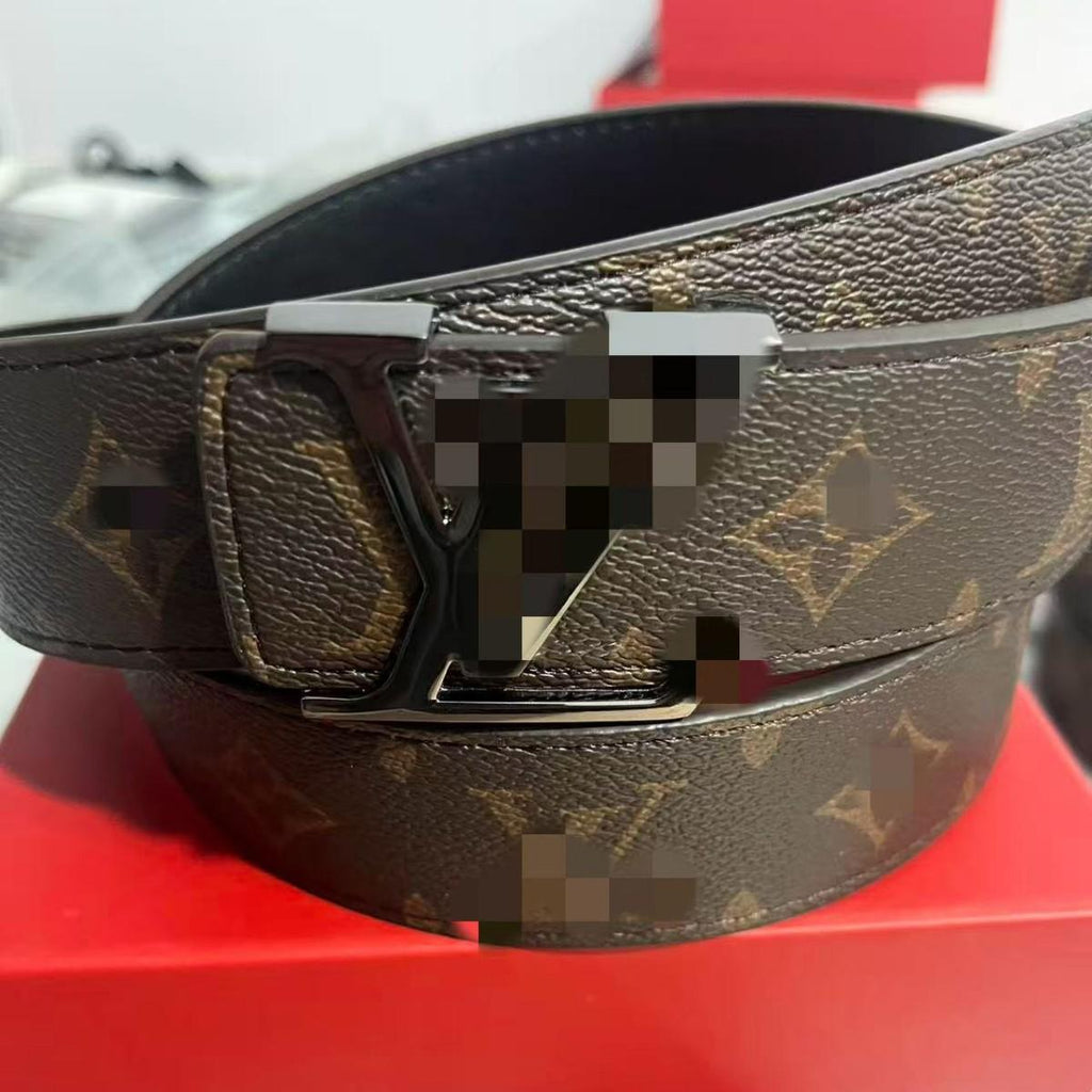 Embossed High-Grade Men's Letters Smooth Buckle Inner Belt Belt Bulk Purchase Company Purchase