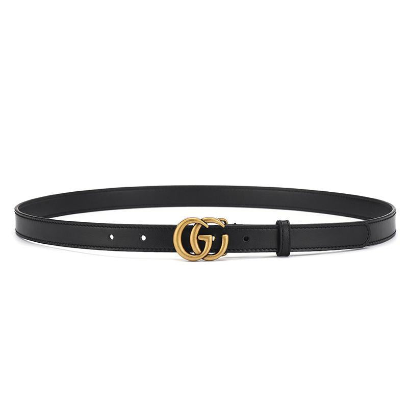 Factory Direct Supply Women's Belt G Letter Belt Internet Celebrity Fashion Simple All-Match Smooth Buckle Couple Belt