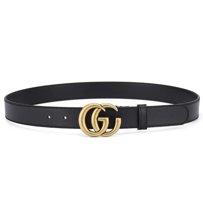 Factory Direct Supply Women's Belt G Letter Belt Internet Celebrity Fashion Simple All-Match Smooth Buckle Couple Belt