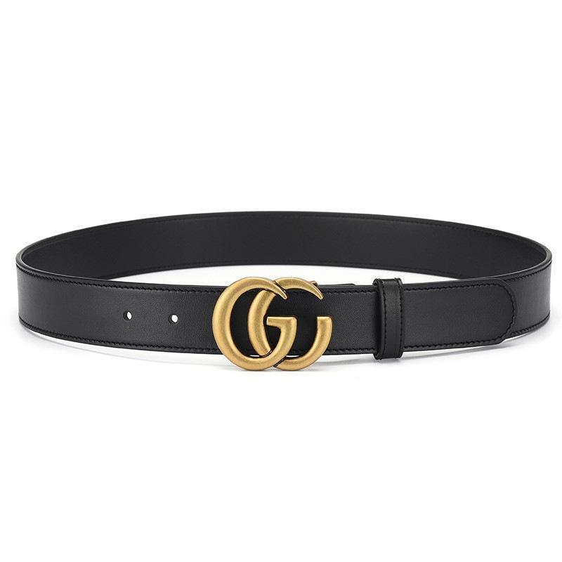 Factory Direct Supply Women's Belt G Letter Belt Internet Celebrity Fashion Simple All-Match Smooth Buckle Couple Belt
