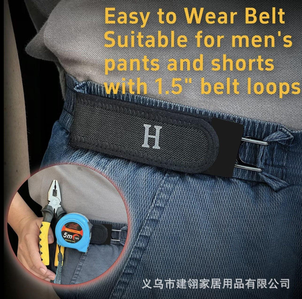 Metal Hook Elastic Waist Portable Lazy Belt Adjustable Cross-Border Popular Brown Buckle Outdoor Leisure Tactical