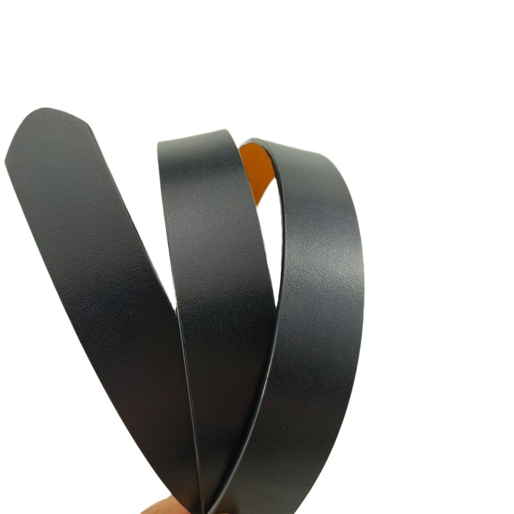 Men's Cowhide Buckle-Free Automatic Belt Strip Two-Layer Oil-Edged Cowhide Belt Factory Direct Sales Belt Stall Supply